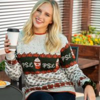 Pumpkin Spice Latte Adult Halloween Sweater