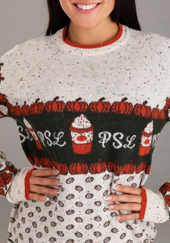 Pumpkin Spice Latte Adult Halloween Sweater