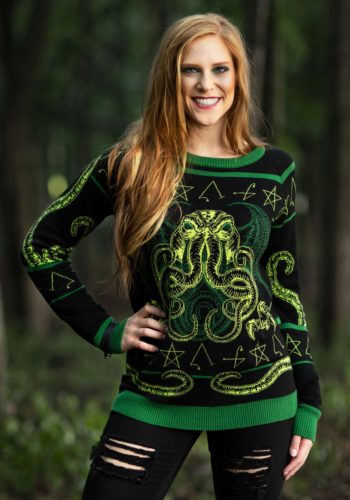 Rage of Cthulhu Halloween Sweater for Adults