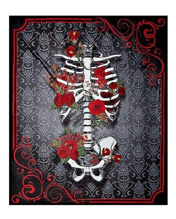 Rib Cage Fleece Blanket