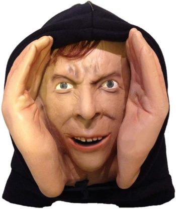 Scary Peeper Freak Halloween Decoration Peeping Tom, Indoor and Outdoor Window Hanging Mask for Spooky House Party Scares, Tricks, and Laughs, Novelty Décor