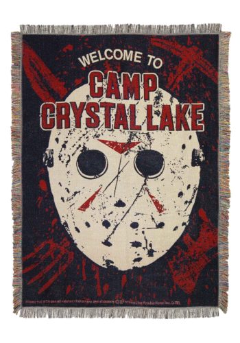 Welcome to Camp Crystal Lake Friday the 13th Tapestry Throw