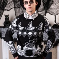 Witch Spellcraft and Curios Halloween Sweater for Adults