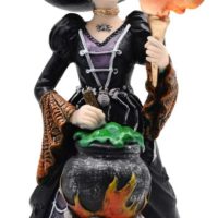 Comfy Hour Fairyland Collection 8", Witch from The Day of The Dead, La Calavera Catrina, Día de Muertos, Halloween Figurine, Polyresin