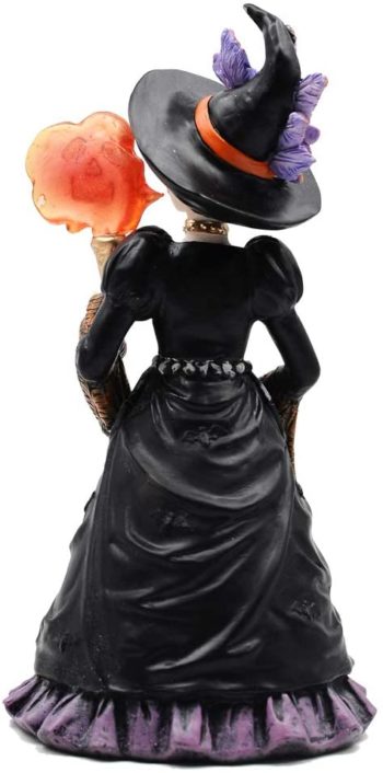 Comfy Hour Fairyland Collection 8", Witch from The Day of The Dead, La Calavera Catrina, Día de Muertos, Halloween Figurine, Polyresin