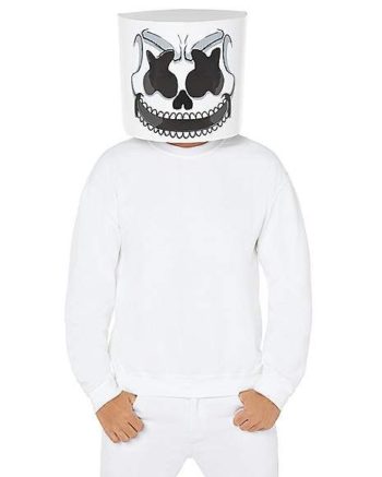 Adult Skeleton Marshmello Half Mask