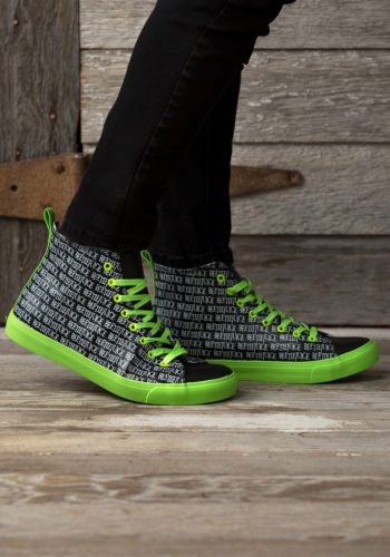 Adult's Beetlejuice Printed Logo Hi-Top Sneakers