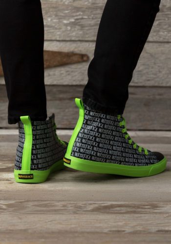 Adult's Beetlejuice Printed Logo Hi-Top Sneakers