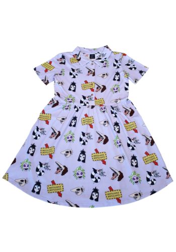 Beetlejuice Button Up Dress from Cakeworthy