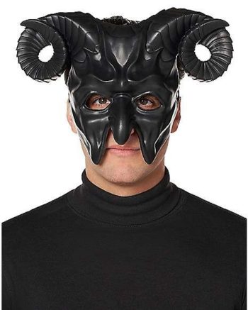 Black Horror Devil Half Mask