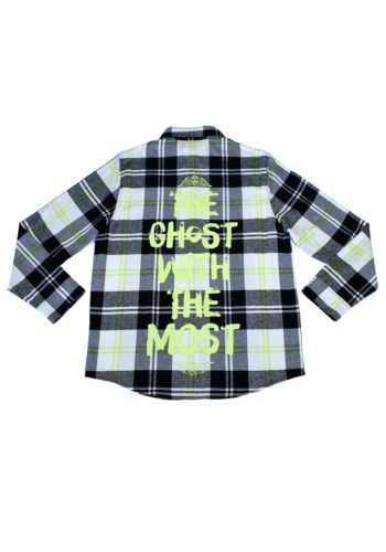 Cakeworthy Beetlejuice Adult Flannel Shirt