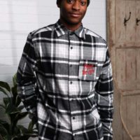 Cakeworthy Friday the 13th Flannel Long Sleeve Shirt for Adults