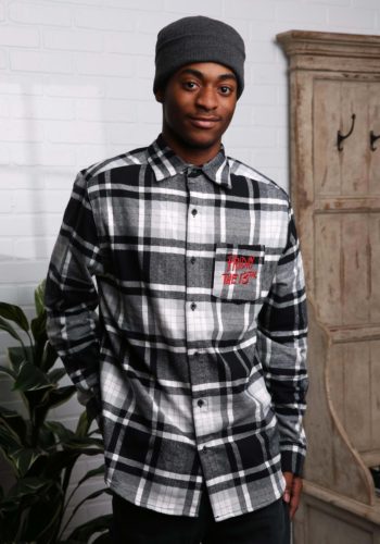 Cakeworthy Friday the 13th Flannel Long Sleeve Shirt for Adults