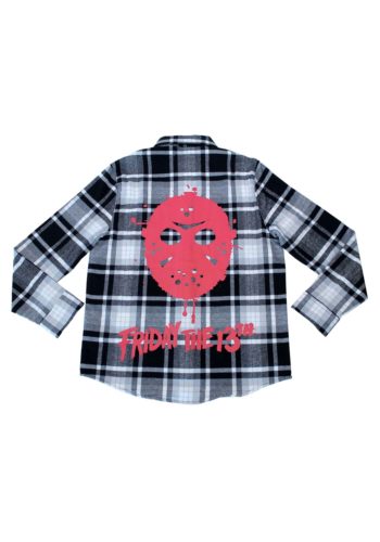 Cakeworthy Friday the 13th Flannel Long Sleeve Shirt for Adults