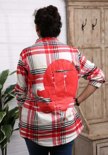 Cakeworthy It Adult Flannel Long Sleeve Shirt