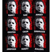 Faces of Michael Myers Fleece Blanket - Halloween