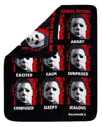 Faces of Michael Myers Fleece Blanket - Halloween