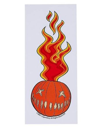 Flaming Pumpkin Decal - Trick 'r Treat