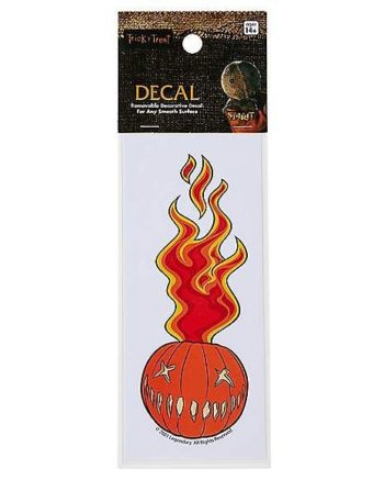 Flaming Pumpkin Decal - Trick 'r Treat