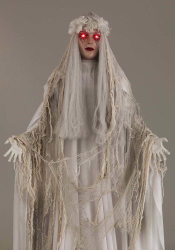 Life-Size Venetian Victoria Standing Ghost Girl Halloween Decoration