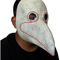 Light-Up LED Plague Doctor Half Mask