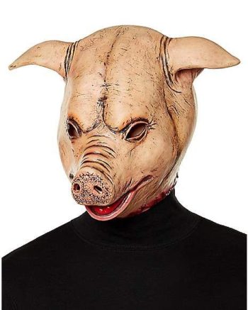 Severed Pig Head Full Mask