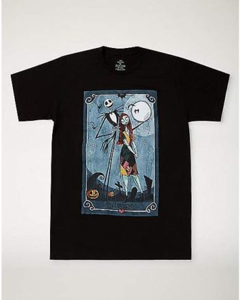 The Lovers Tarot T Shirt - The Nightmare Before Christmas