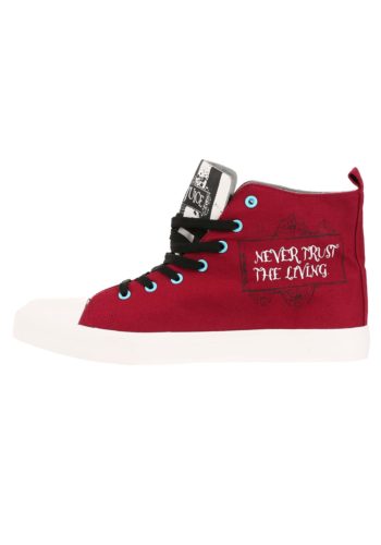 Unisex Beetlejuice Recently Deceased Maroon Sneakers