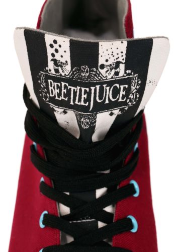 Unisex Beetlejuice Recently Deceased Maroon Sneakers