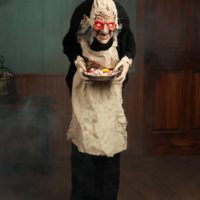 5 Foot Animatronic Greeter Old Lady Hag Decoration