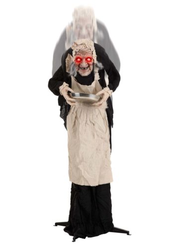 5 Foot Animatronic Greeter Old Lady Hag Decoration