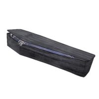 5 Ft Printed Fabric Collapsible Coffin - Decorations