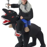 Adult Evil 3-Headed Dog Ride On Inflatable Costume