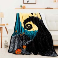 Disney Nightmare Before Christmas Starry Night Oversized Silk Touch Sherpa Throw