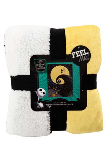 Disney Nightmare Before Christmas Starry Night Oversized Silk Touch Sherpa Throw