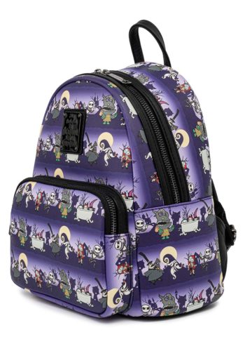 Loungefly Tim Burton Nightmare Before Christmas Halloween Line Mini Backpack