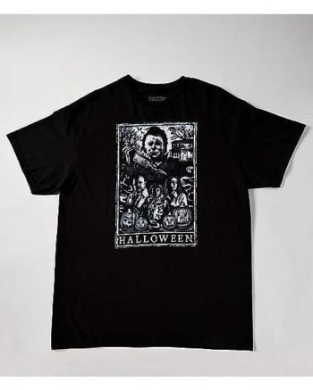 Michael Myers Cover Sketch T Shirt - Halloween