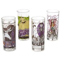 Nightmare Before Christmas 4 Piece Character Glass Set