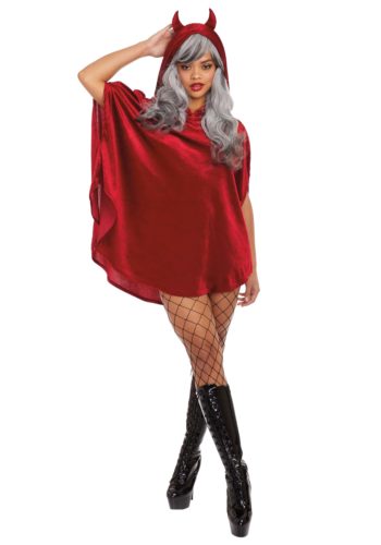 Red Devil Poncho for Women