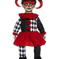 Spinning Head Harlequin Doll