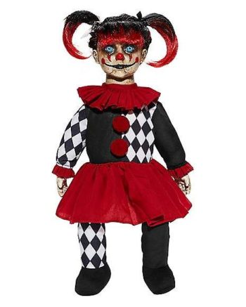 Spinning Head Harlequin Doll