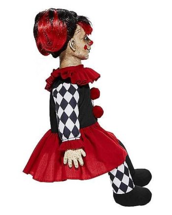 Spinning Head Harlequin Doll