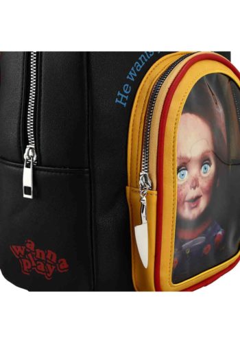 Toy Box Clear Pocket Mini Backpack featuring Chucky