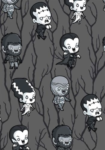 Universal Monsters Chibi Line Ziparound Wallet by Loungefly