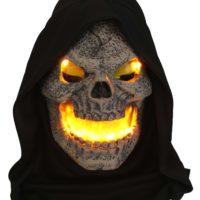 Fire Fiend Flaming Skull Mask