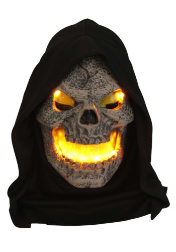 Fire Fiend Flaming Skull Mask