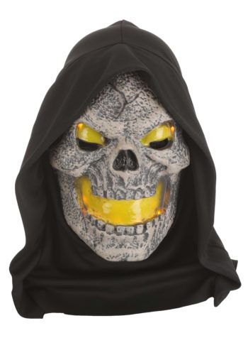 Fire Fiend Flaming Skull Mask