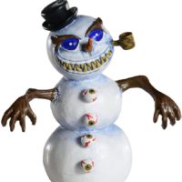 Killer Snowman Horror Ornament - Scary Prop and Decoration for Halloween, Christmas, Parties and Events - Jaed Demers Series - By HorrorNaments