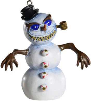 Killer Snowman Horror Ornament - Scary Prop and Decoration for Halloween, Christmas, Parties and Events - Jaed Demers Series - By HorrorNaments