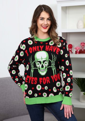 Eyes for You Valentines Day Sweater for Adults